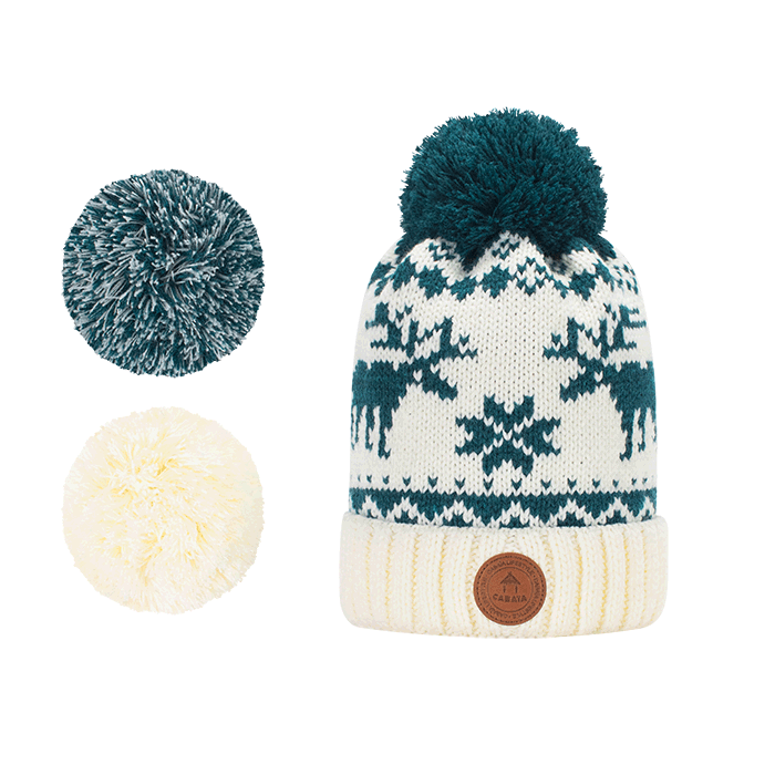 Beanie recycled with interchangeable bobbles Cabaia – Cabaïa Europe