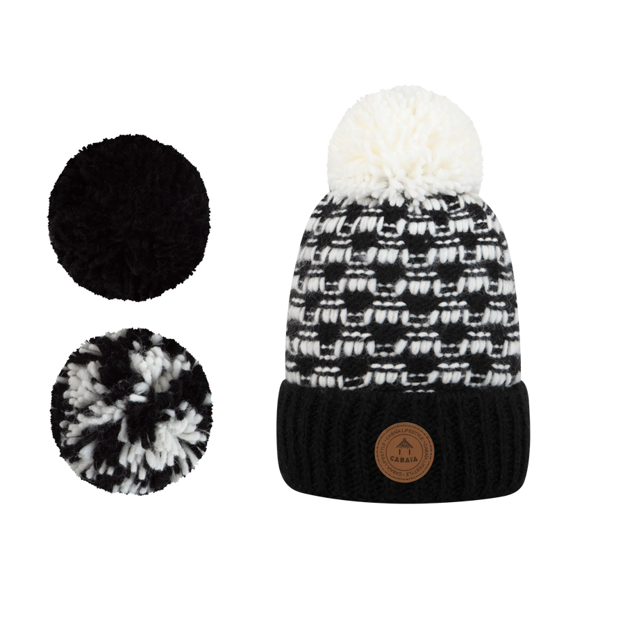 Beanie recycled with interchangeable bobbles Cabaia – Cabaïa Europe