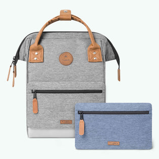 Adventurer grey - Mini - Backpack Cabaïa reinvents accessories for women, men and children: Backpacks, Duffle bags, Suitcases, Crossbody bags, Travel kits, Beanies... 