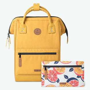 Adventurer yellow - Medium - Backpack Cabaïa reinvents accessories for women, men and children: Backpacks, Duffle bags, Suitcases, Crossbody bags, Travel kits, Beanies... 