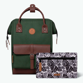 Adventurer green - Medium - Backpack Cabaïa reinvents accessories for women, men and children: Backpacks, Duffle bags, Suitcases, Crossbody bags, Travel kits, Beanies... 