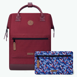 Adventurer burgundy - Maxi - Backpack Cabaïa reinvents accessories for women, men and children: Backpacks, Duffle bags, Suitcases, Crossbody bags, Travel kits, Beanies... 