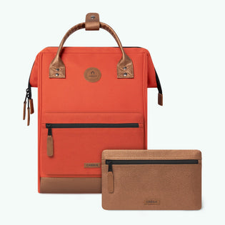 Adventurer terracotta - Medium - Backpack Cabaïa reinvents accessories for women, men and children: Backpacks, Duffle bags, Suitcases, Crossbody bags, Travel kits, Beanies... 