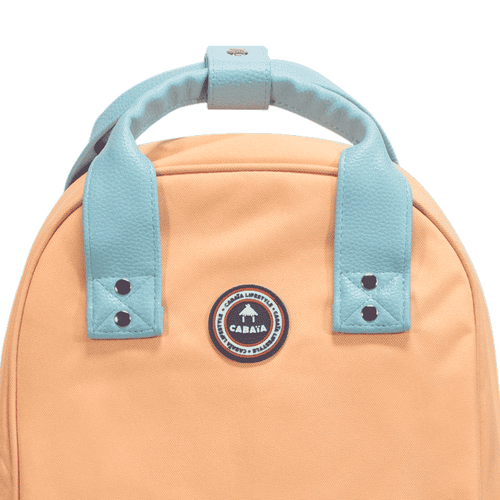 Old School orange - Backpack - Medium - No pocket - Cabaïa Europe -  - Cabaïa Europe