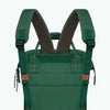 Adventurer dark green - Mini 12L - Backpack - back view with straps up - suitcase attachment